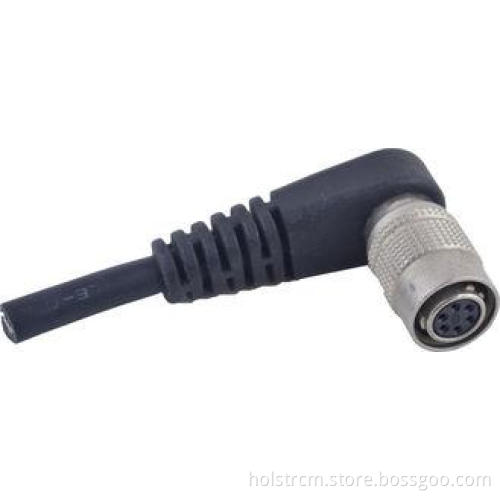 Hr10A-10p-6s Right Angle Analog Camera Hirose Cable for Com